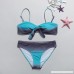 Kimloog Women Bandage Push up Padded Bathing Suits 2-Piece Low Waist Halter Criss Cross Bikini Set Blue1 B079G42QL8